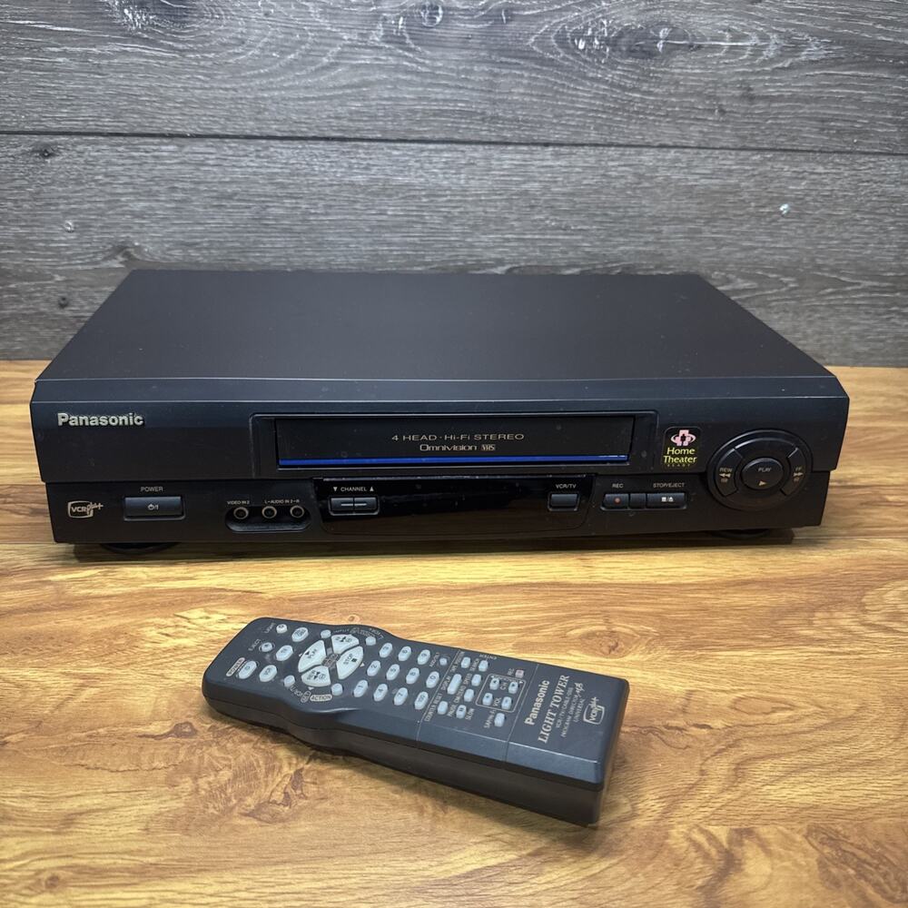 Panasonic PV-V4611 4-Head Omnivision Video Cassette Recorder VHS Player - Tested